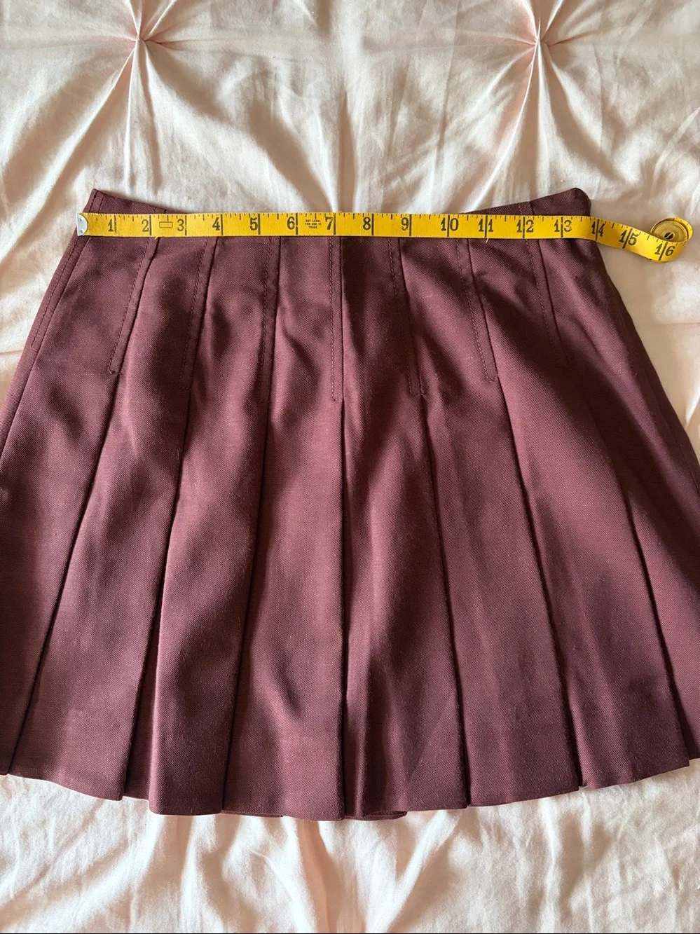 J Crew Grammercy Pleated Skirt in Fresh Cacao size 00